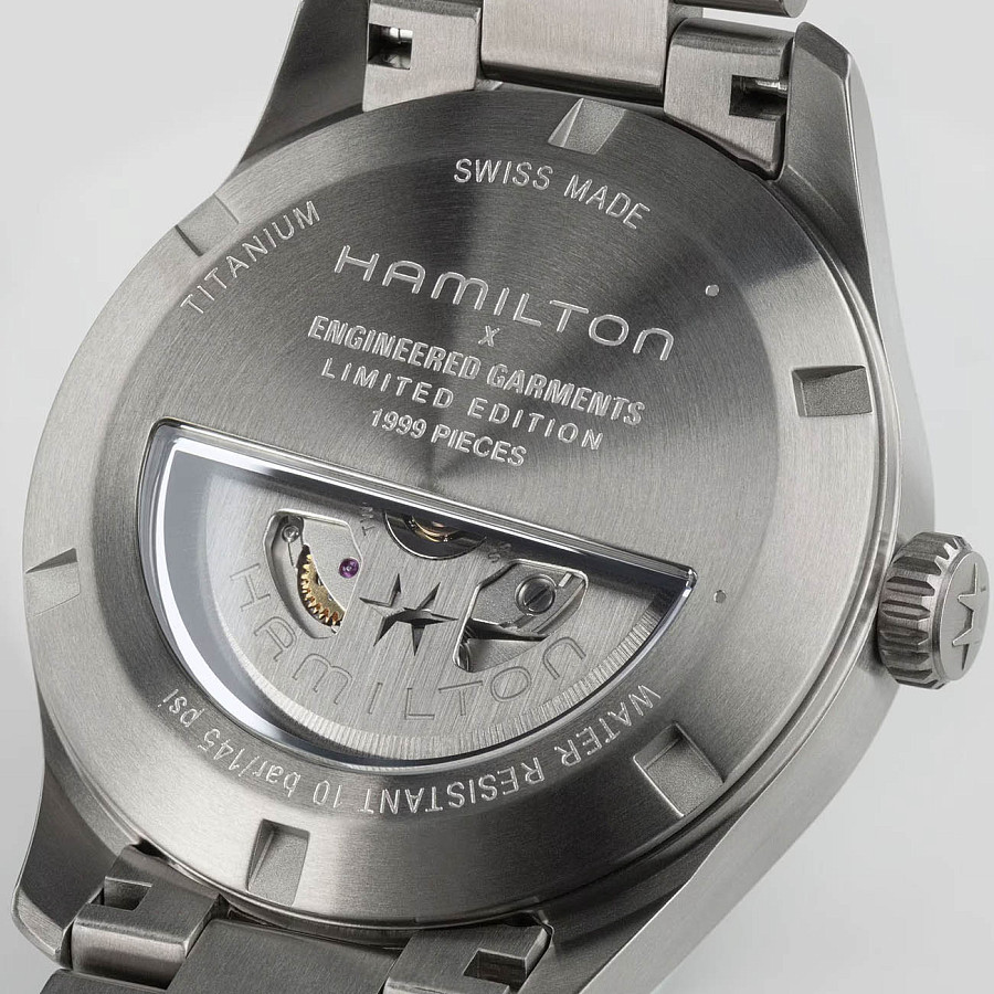 Часы Hamilton Khaki Field Titanium Auto 36mm Limited Edition Engineered Garments H70235130 — артикул H70235130