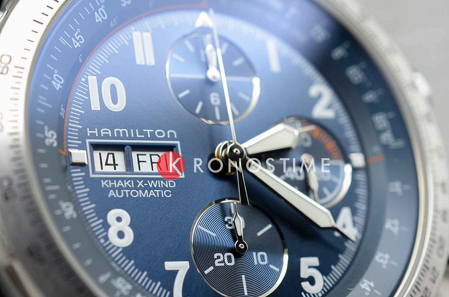 Часы Hamilton Khaki Aviation X-Wind Auto Chrono H77906940 — тканевый, мужские