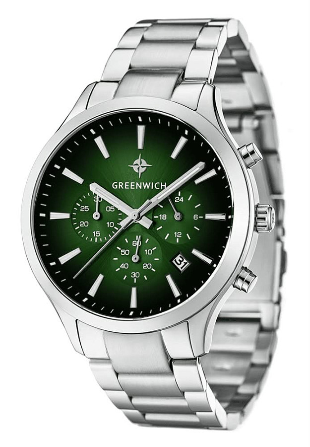 Часы Greenwich Skipper GW 043.10.39 — кварцевые, металл сталь