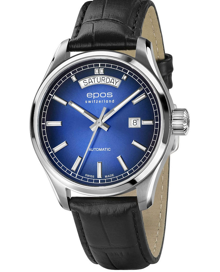 Часы Epos Passion 3501.142.20.96.25 — мужские, синий
