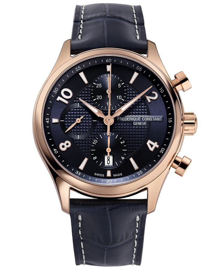 Часы Frederique Constant Runabout Chronograph Automatic FC-392RMN5B4 — мужские, синий
