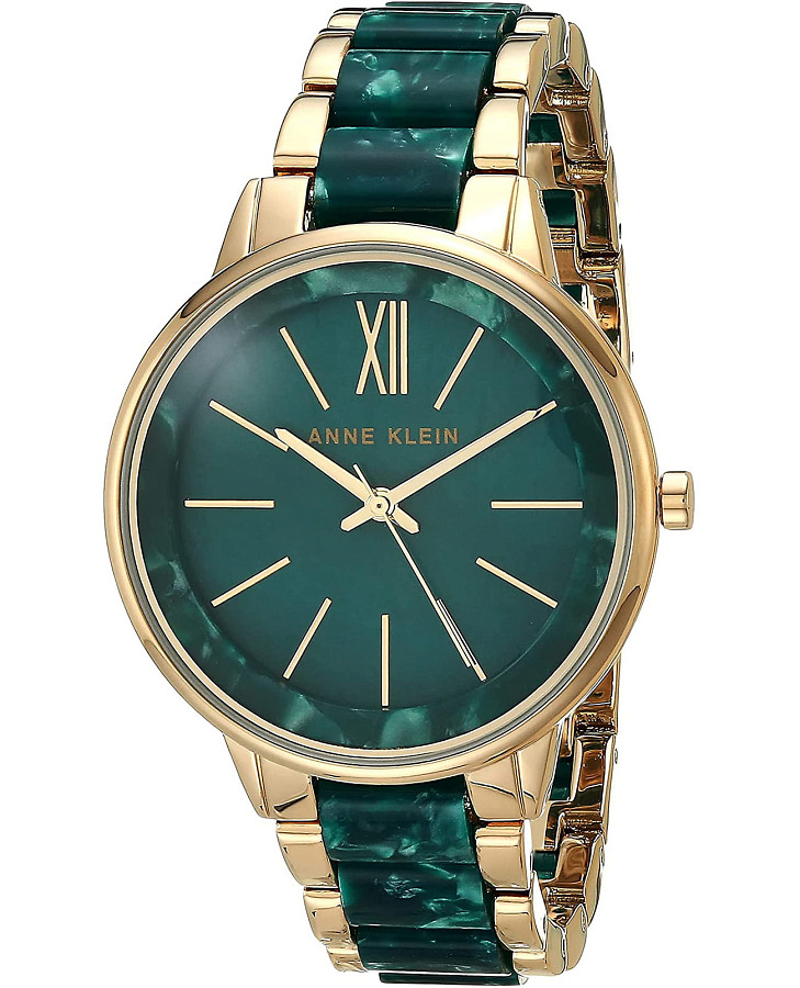 Часы Anne Klein Plastic 1412GNGB — женские, зеленый