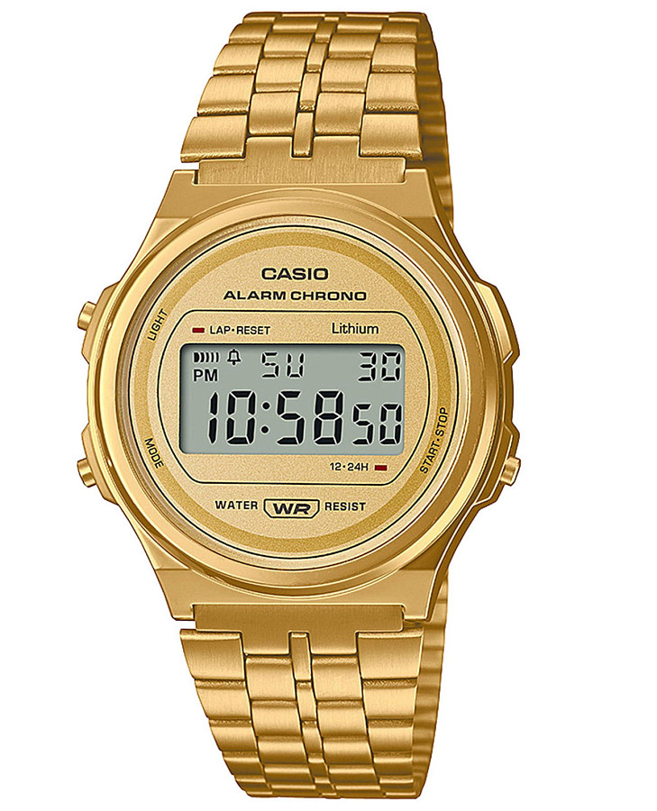 Часы Casio Collection A171WEG-9A — мужские, золотой