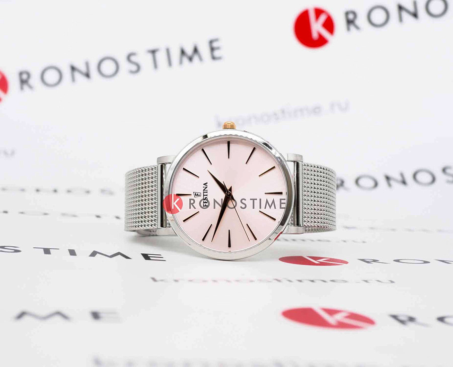 Часы Festina Boyfriend F20475/2 — кварцевые, металл сталь