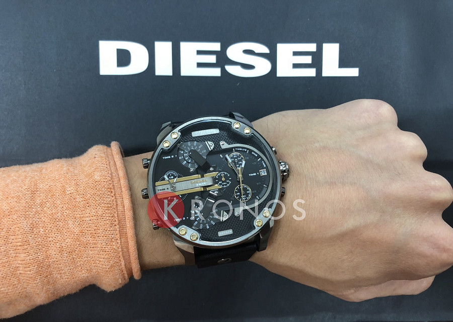 Часы Diesel Mr. Daddy 2.0 DZ7348 — мужские, кожаный