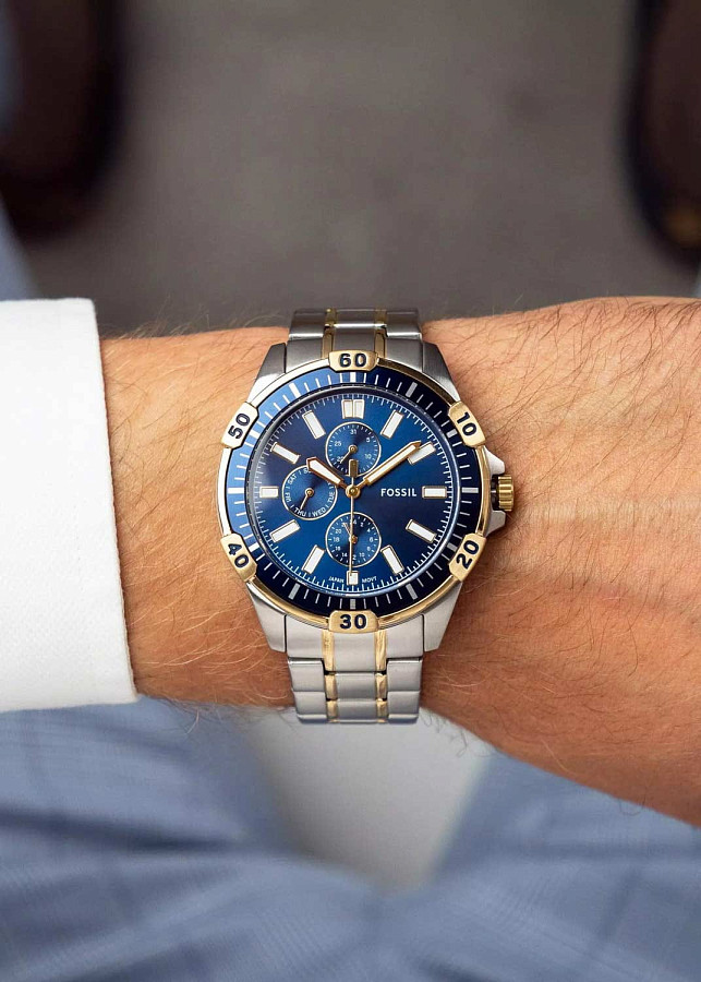 Часы Fossil Garrett FS6146 — металл сталь, США