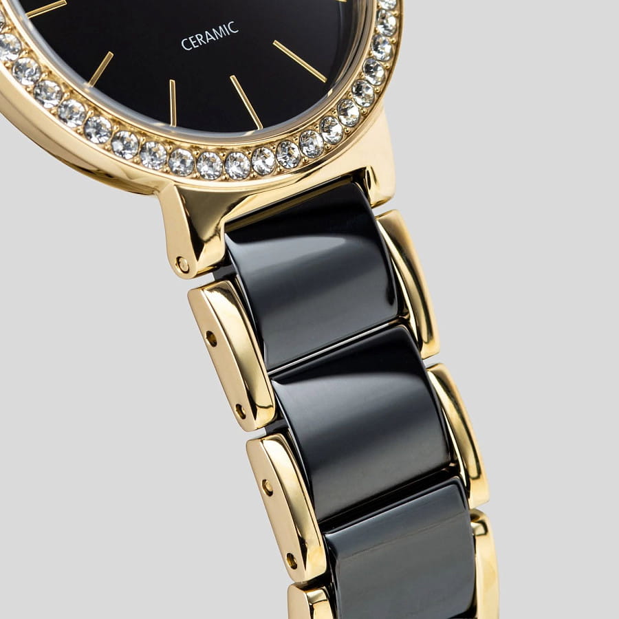 Часы Jacques Lemans High Tech Ceramic Monaco 50-7C — сталь + керамические вставки, женские