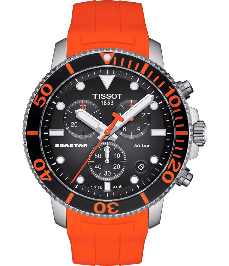 Часы Tissot Seastar 1000 Chronograph T120.417.17.051.01 — мужские, черный