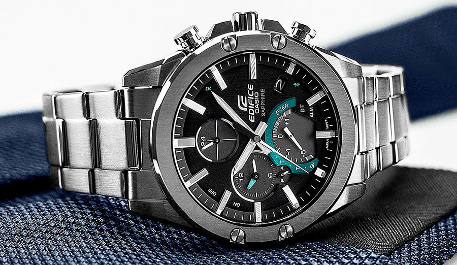 Часы Casio Edifice EQB-1000D-1A — черный, кварцевые