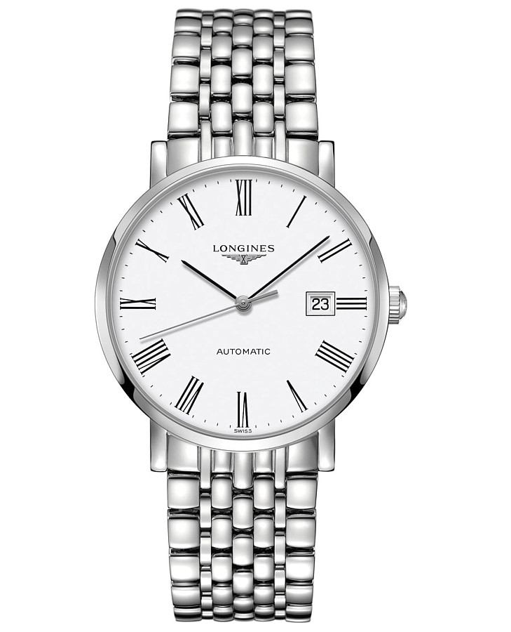 Часы Longines Elegant Collection L4.910.4.11.6 — мужские, белый