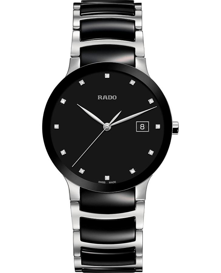 Часы Rado Centrix Diamonds R30934752 — мужские, черный