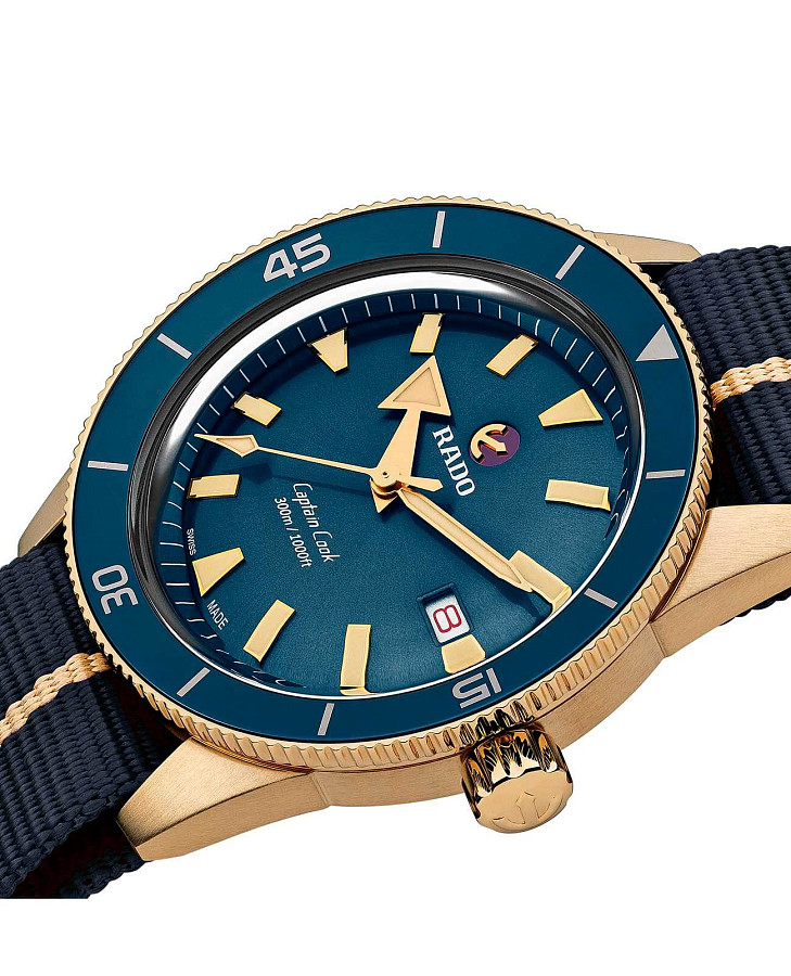 Часы Rado Captain Cook Automatic Bronze R32504207 — бронза керамика металл, Швейцария