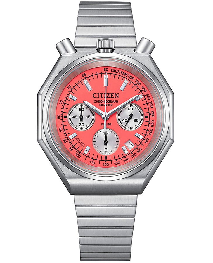 Часы Citizen Chronograph AN3700-89Z — мужские, розовый
