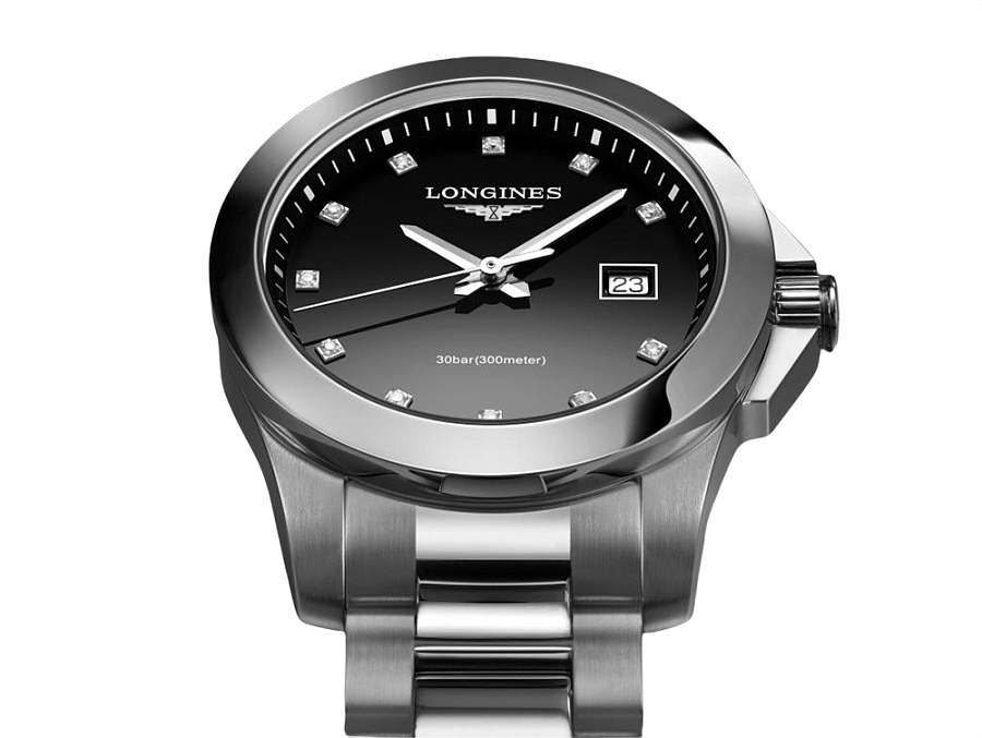 Часы Longines Conquest L3.376.4.57.6 — кварцевые, сталь металл