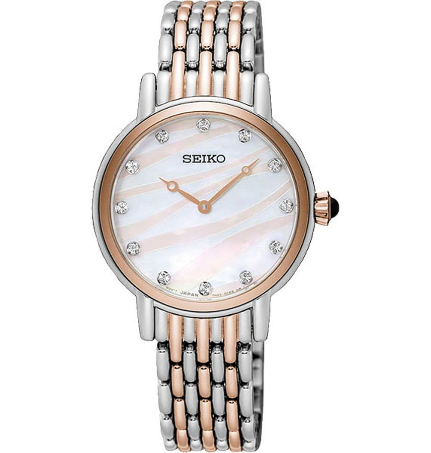 Часы Seiko SFQ806P1 — женские, перламутровый