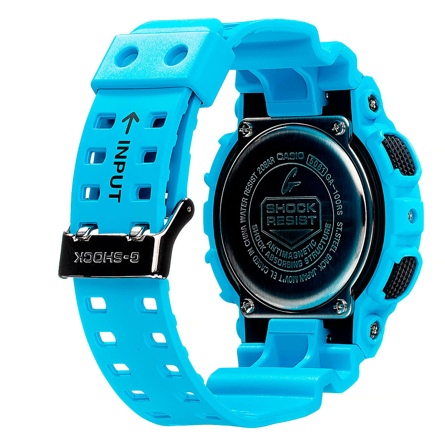 Часы Casio G-Shock GA-100RS-2A — пластик, мужские