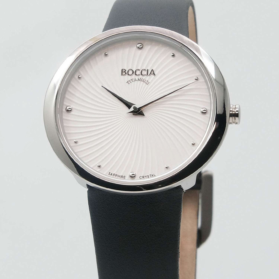Часы Boccia Titanium Circle-Oval 3364-01 — кварцевые, титан