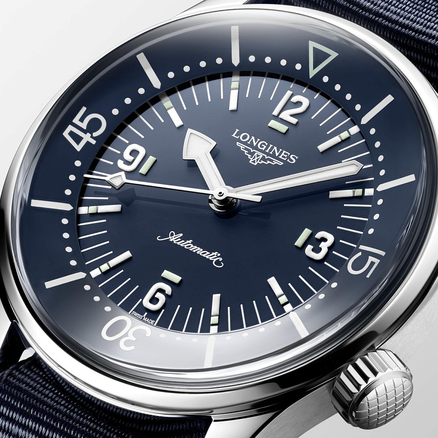 Часы Longines Legend Diver L3.764.4.90.2 — механические, сталь металл