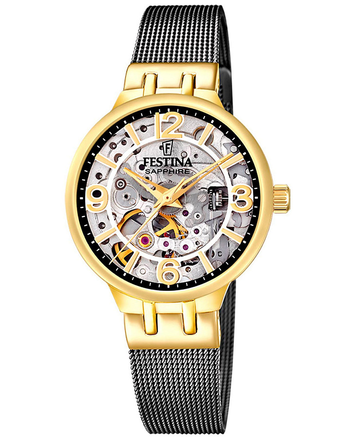 Часы Festina Automatic F20580/2 — женские, серебристый