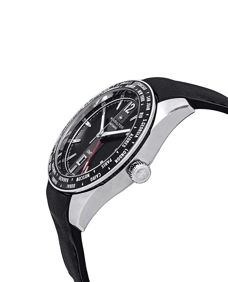 Часы Hamilton Broadway GMT Limited Edition H43725731 — механические, сталь металл