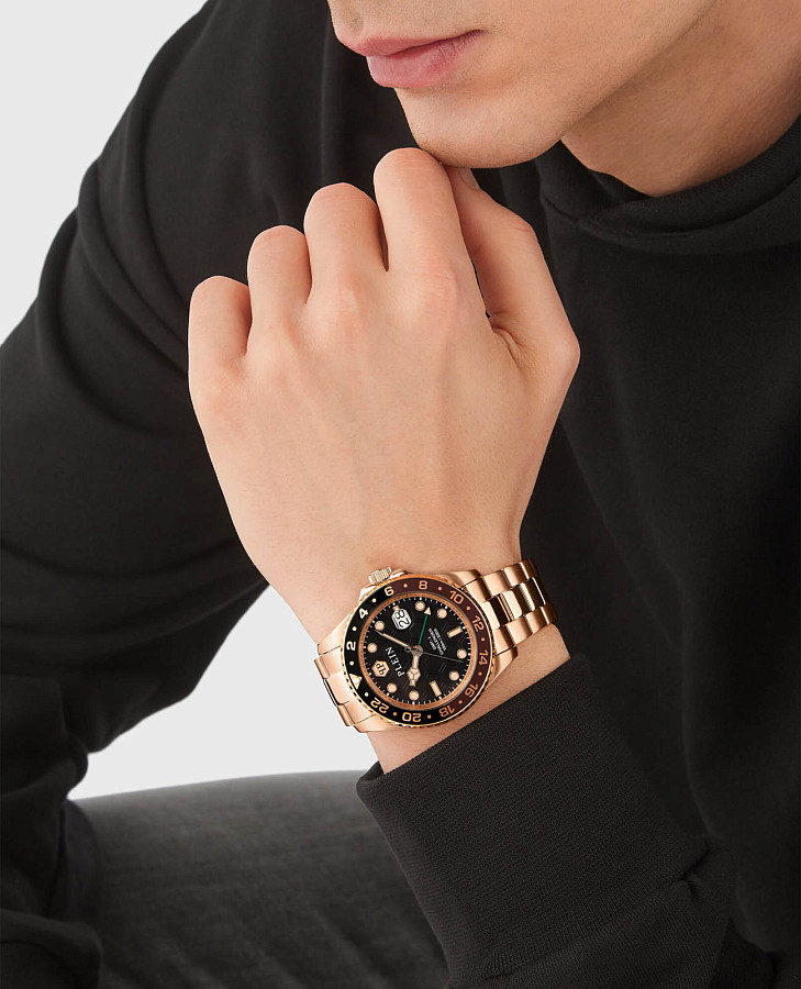 Часы Philipp Plein GMT-I Challenger PWYBA0723 — кварцевые, сталь металл