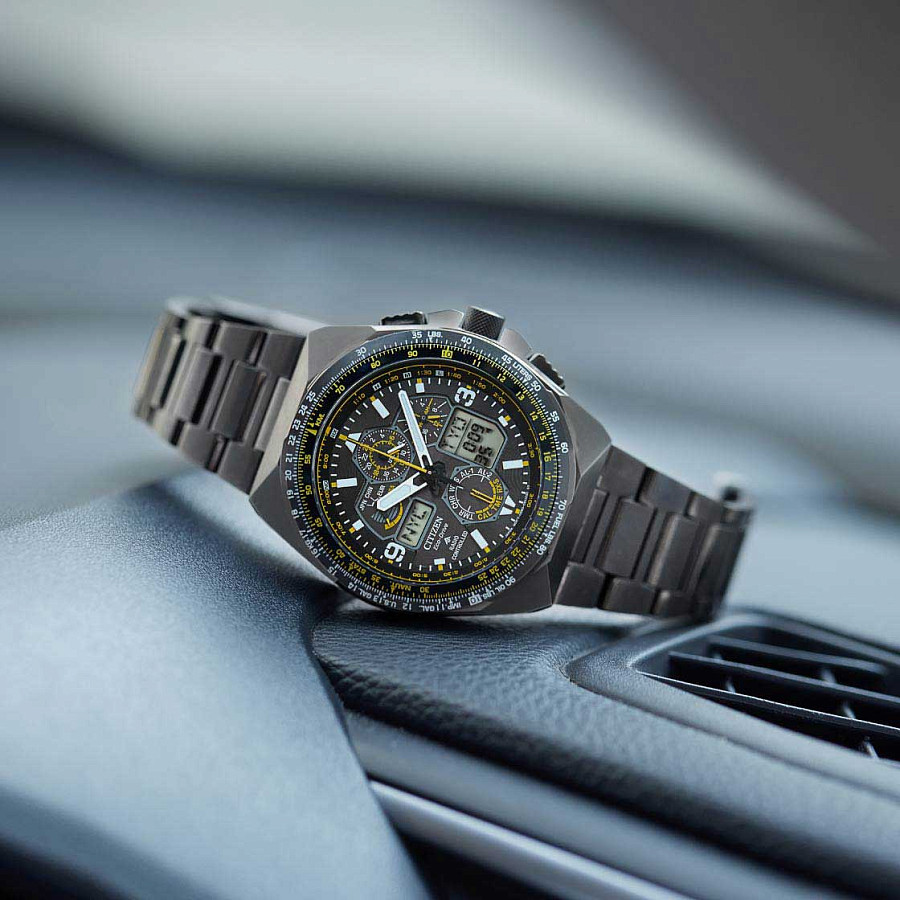 Часы Citizen Promaster JY8127-59E — мужские, нержавеющая сталь с ip-покрытием