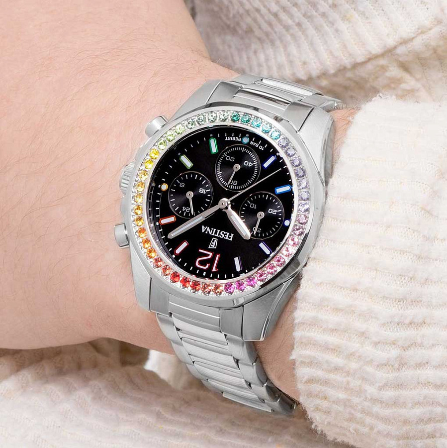 Часы Festina Boyfriend F20606/3 — кварцевые, сталь металл