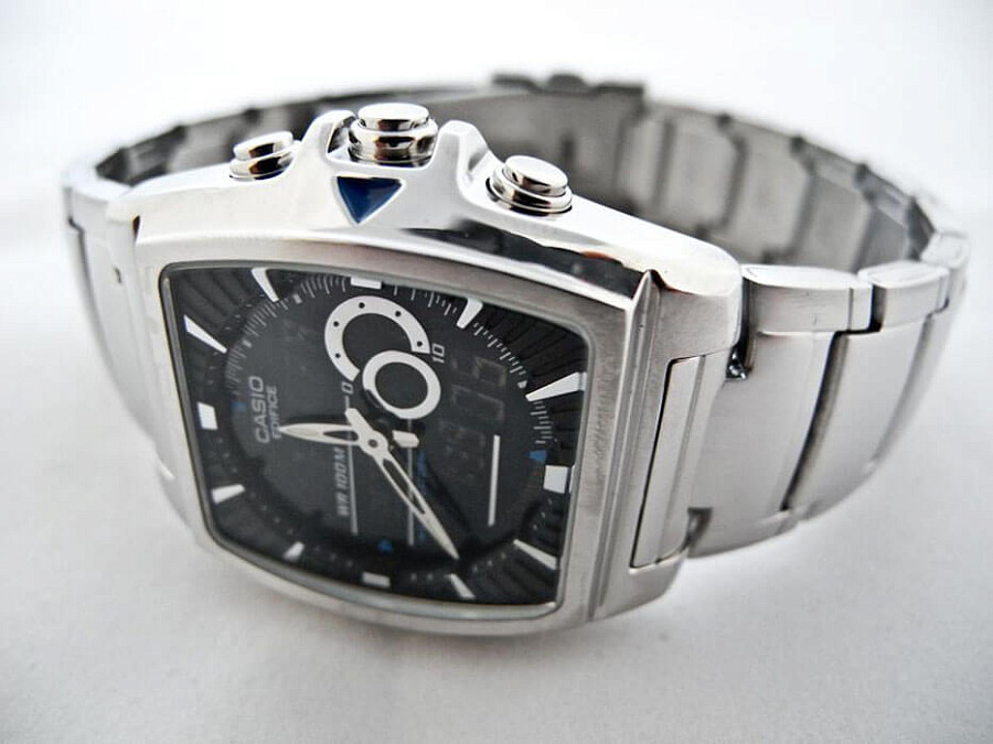 Часы Casio Edifice EFA-120D-1A — кварцевые, сталь металл