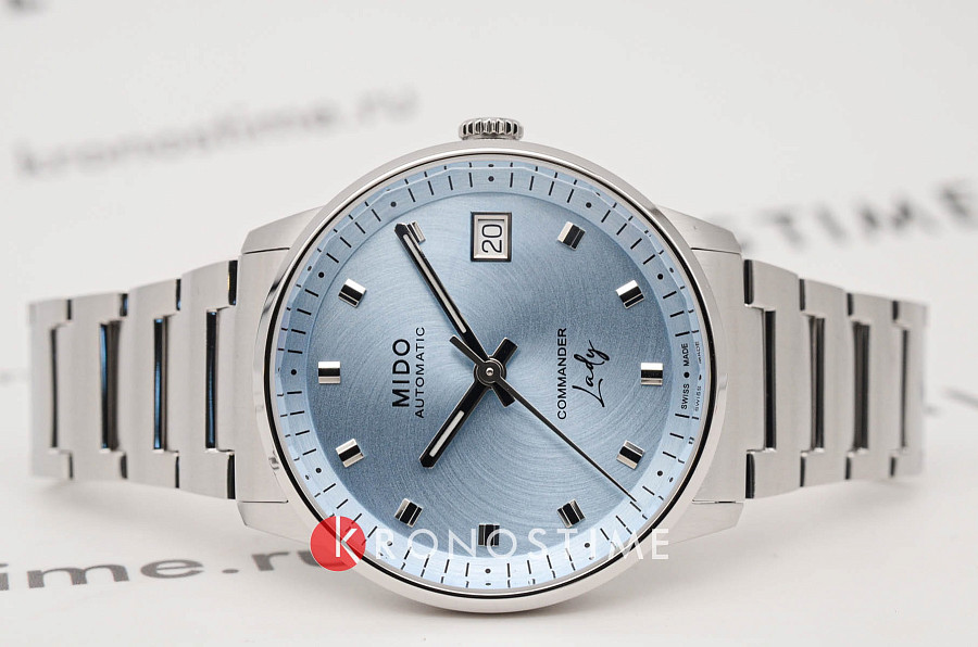 Часы Mido Commander Lady M021.207.11.041.00 — механические, металл сталь