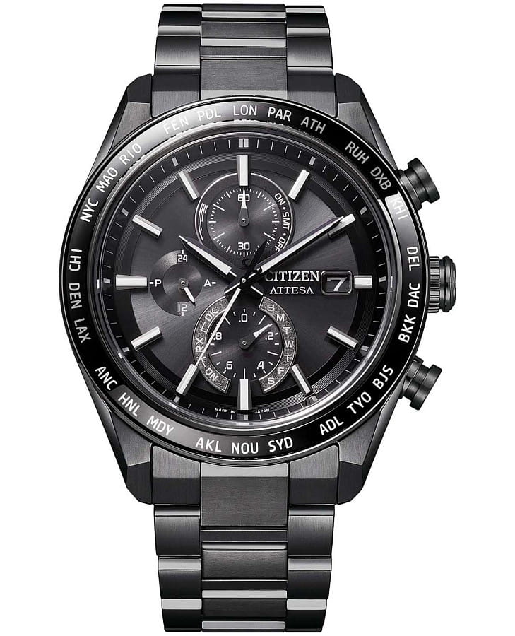 Часы Citizen Attesa AT8294-59E — мужские, черный