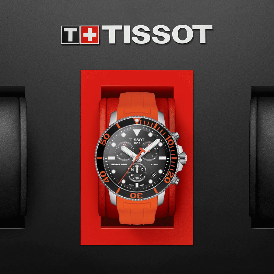 Часы Tissot Seastar 1000 Chronograph T120.417.17.051.01 — сталь металл, Швейцария