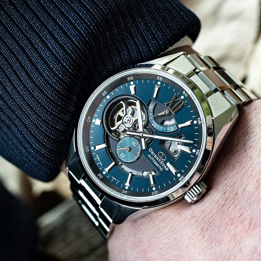 Часы Orient Star RE-AV0114E (RK-AV0114E) — мужские, серебристый