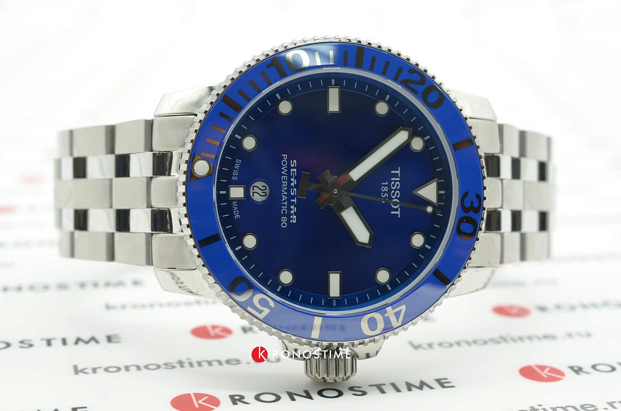 Часы Tissot Seastar 1000 Powermatic 80 T120.407.11.041.00 — мужские, нержавеющая сталь