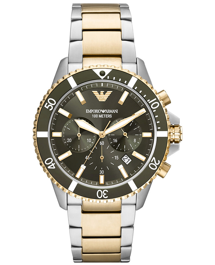 Часы Emporio Armani AR11361 — мужские, зеленый