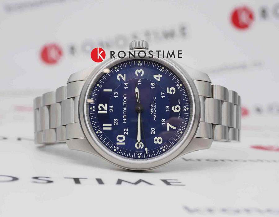 Часы Hamilton Khaki Field Titanium Auto H70545140 — механические, титан металл