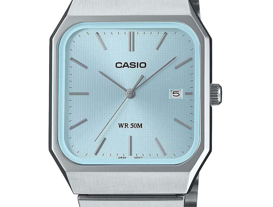 Часы Casio Collection Standard MTP-B185D-2A2 — кварцевые, сталь металл