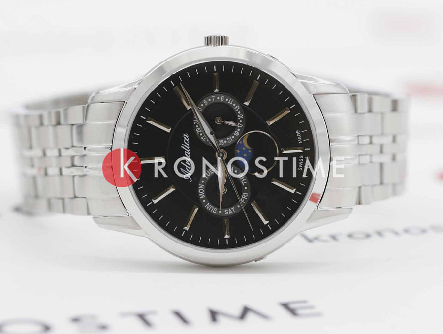Часы Adriatica Moonphase A8306.5114QF — сталь металл, Швейцария