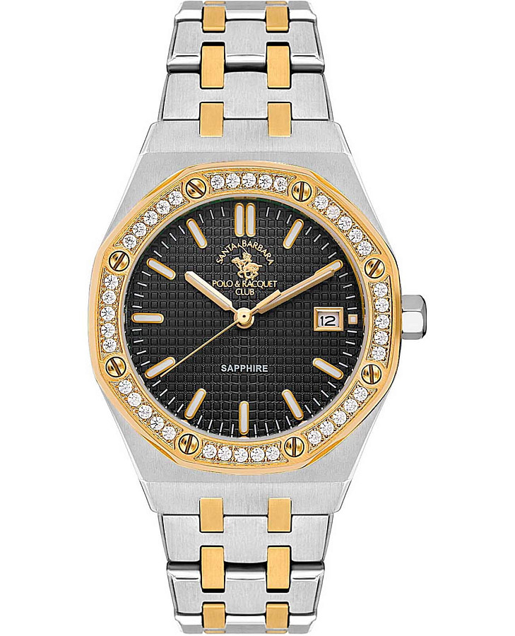 Часы Santa Barbara Polo & Racquet Club Luxury SB.1.10554-4 — женские, черный