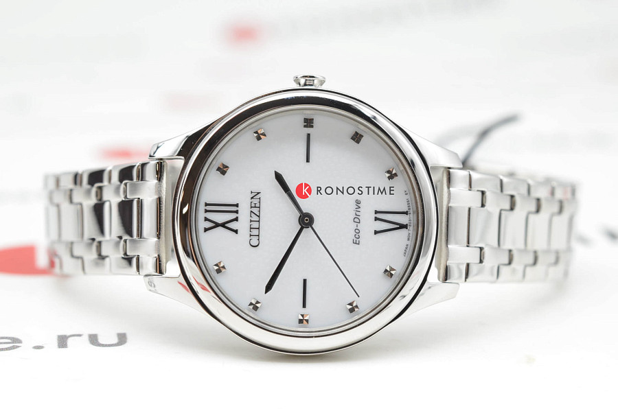 Часы Citizen Eco-Drive EM0500-73A — нержавеющая сталь, женские