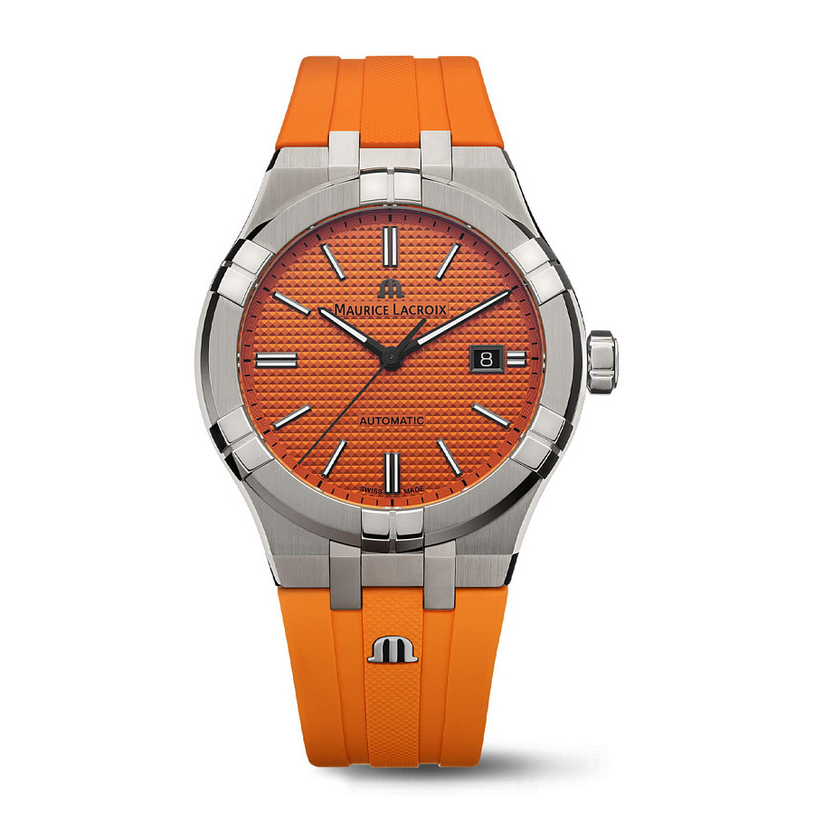 Часы Maurice Lacroix Aikon Automatic Limited Summer Edition AI6008-SS00F-530-E — механические, сталь металл