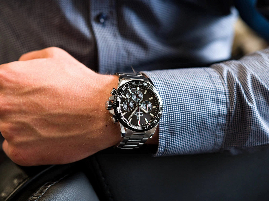 Часы Festina Timeless Chrono F20560/6 — мужские, нержавеющая сталь 316l