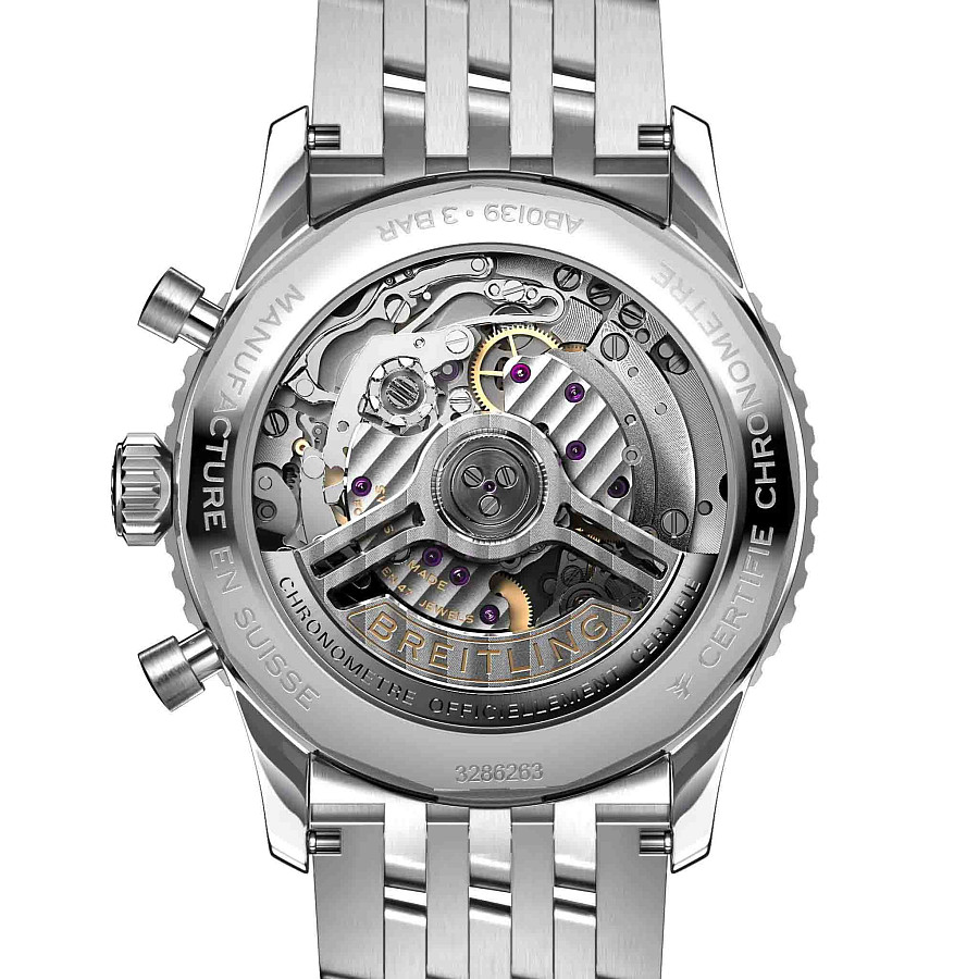Часы Breitling Navitimer B01 Chronograph 41 AB0139211B1A1 — нержавеющая сталь, мужские