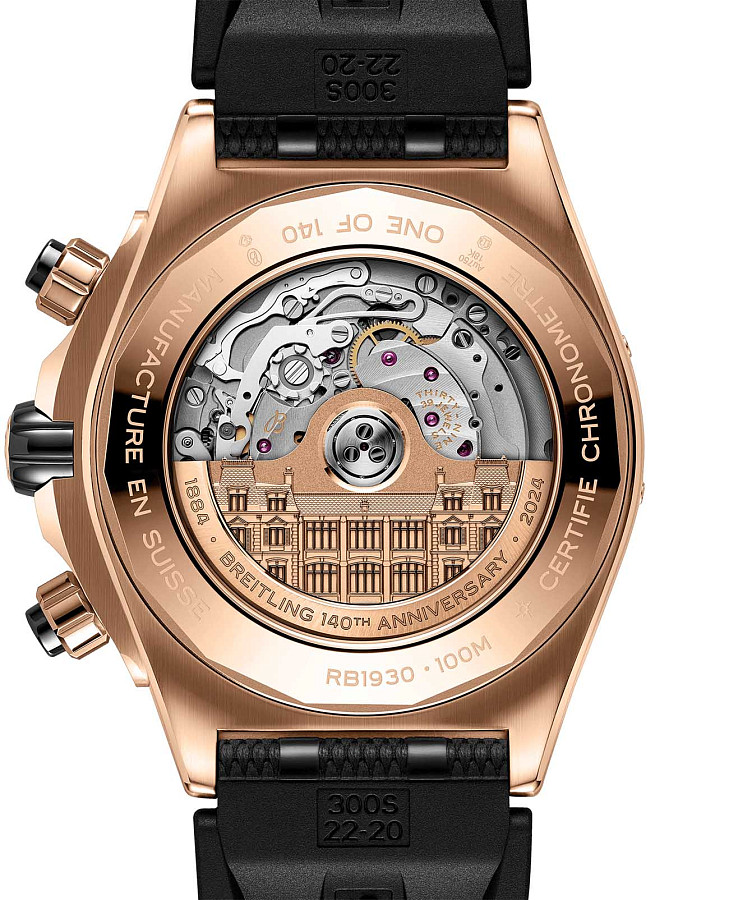 Часы Breitling Super Chronomat B19 44 Perpetual Calendar 140th Anniversary RB19301A1G1S1 — каучук, мужские