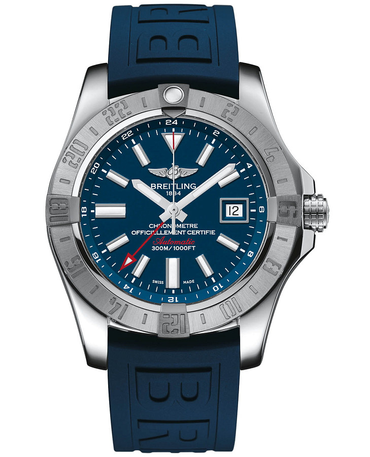 Часы Breitling Avenger II GMT A32390111C1S2 — мужские, синий