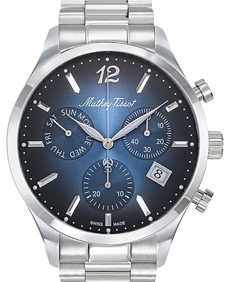 Часы Mathey-Tissot Urban H411CHABU — кварцевые, металл сталь