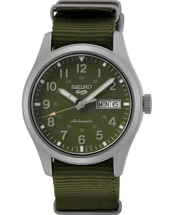 Часы Seiko 5 Sports Field series SRPG33K1 — мужские, зеленый