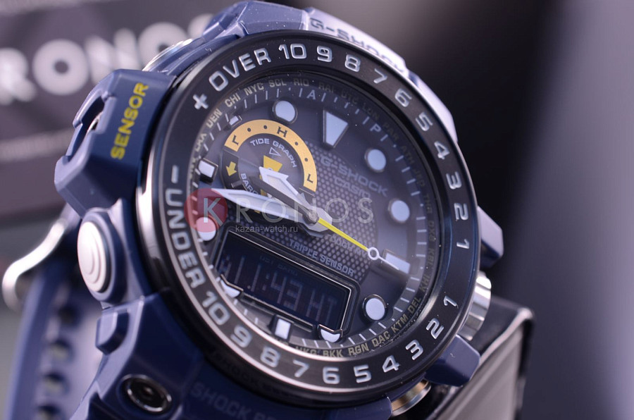 Часы Casio G-Shock GWN-1000NV-2A — металл сталь, Япония