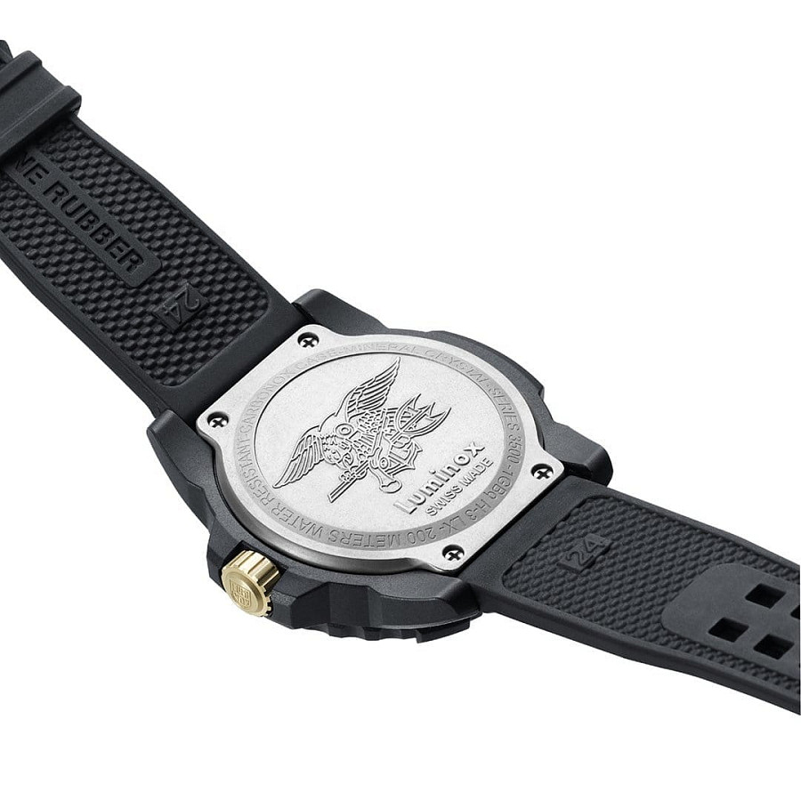 Часы Luminox Navy SEAL 3500 XS.3508.GOLD — карбон пластик, Швейцария