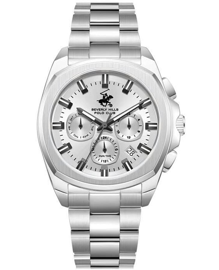 Часы Beverly Hills Polo Club BP3907X.330 — мужские, серебристый