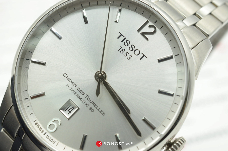 Часы Tissot Chemin des Tourelles Powermatic 80 T099.407.11.037.00 — сталь металл, Швейцария